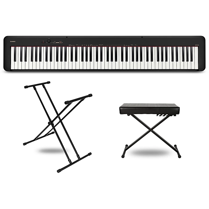 CDP S110 Digital Piano With X Stand and Bench Black Essentials