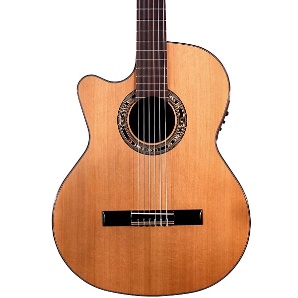 Kremona Verea Left Handed Classical Acoustic Electric Guitar Natural