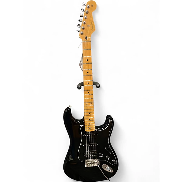Used Fender Player Stratocaster Black Solid Body Electric Guitar