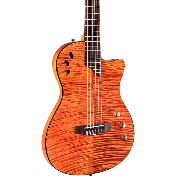 Cordoba Stage Nylon String Electric Guitar Natural Amber