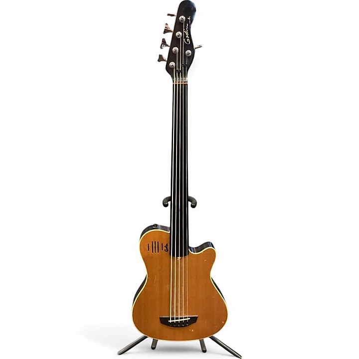 Used Godin A5 Ultra 5 String Natural Acoustic Bass Guitar