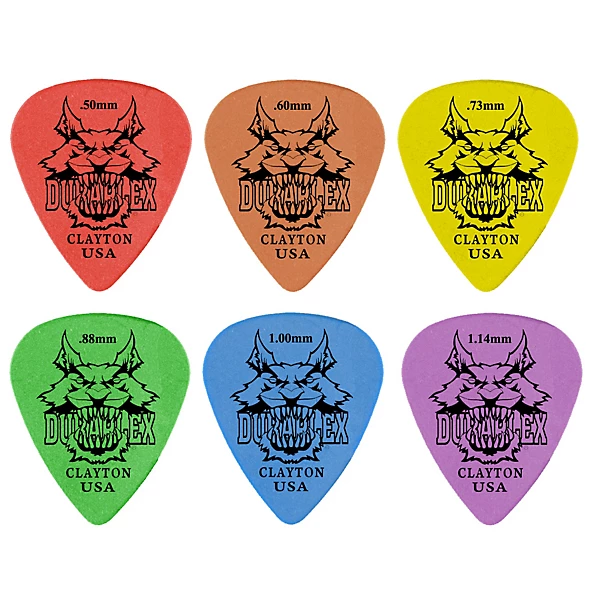 Duraplex Delrin Picks 1 Dozen 88 mm