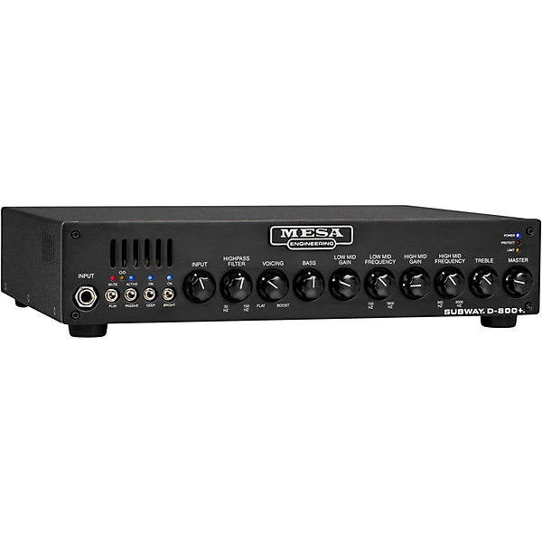 MESA/Boogie Subway D 800+ Lightweight Solid State Bass Head Black