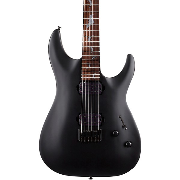 Damien 6 6 String Electric Guitar Satin Black