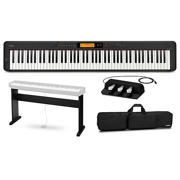 CDP S360 Digital Piano With CS 46 Stand SP 34 Pedal and Bag Black