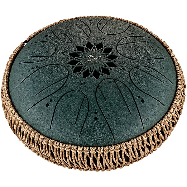 Sonic Energy F Minor Octave Steel Tongue Drum Dark Green