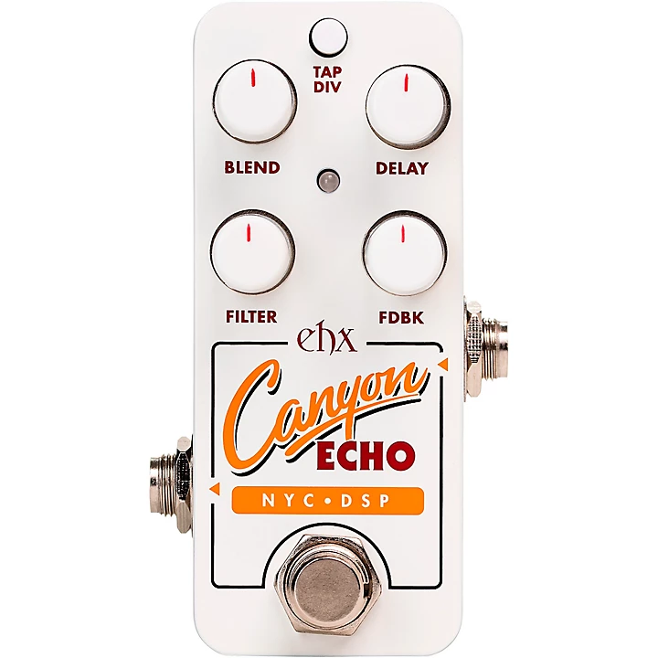 Electro Harmonix Canyon Echo Digital Delay Effects Pedal White