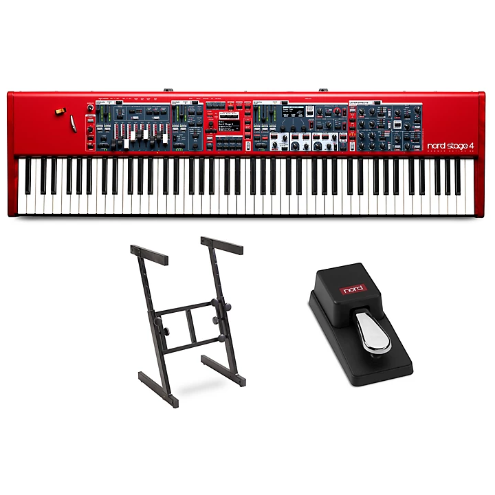 Stage 4 88 Key Keyboard With Z Stand and Nord Single Pedal