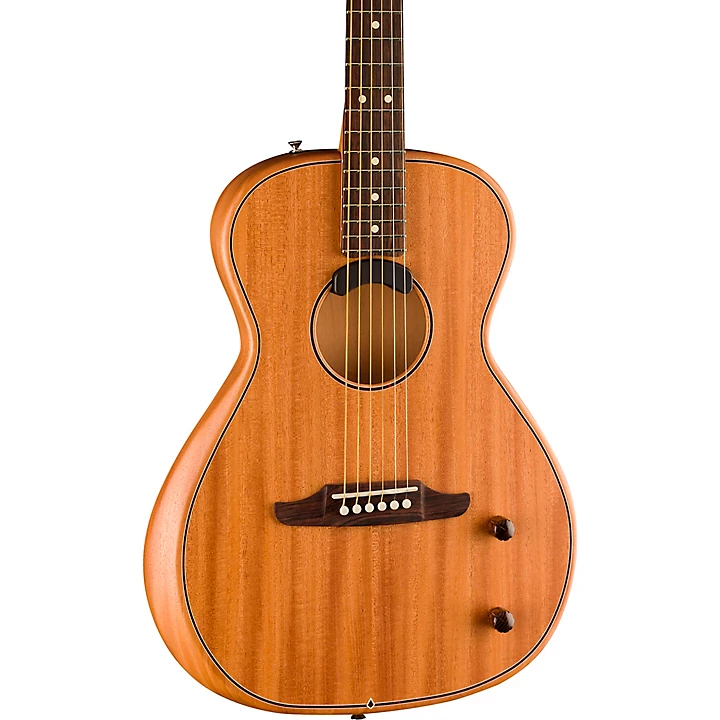 Fender Highway Parlor All Mahogany Acoustic Electric Guitar Natural