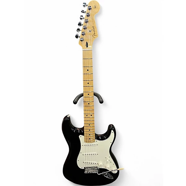 Used Fender Player Stratocaster Black Solid Body Electric Guitar