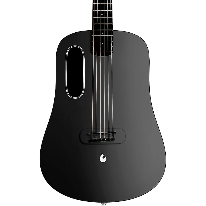 Blue Lava Touch Acoustic Electric Guitar With Lite Bag Midnight Black