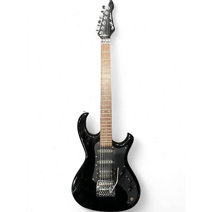 Used Aria The Cat Black Solid Body Electric Guitar