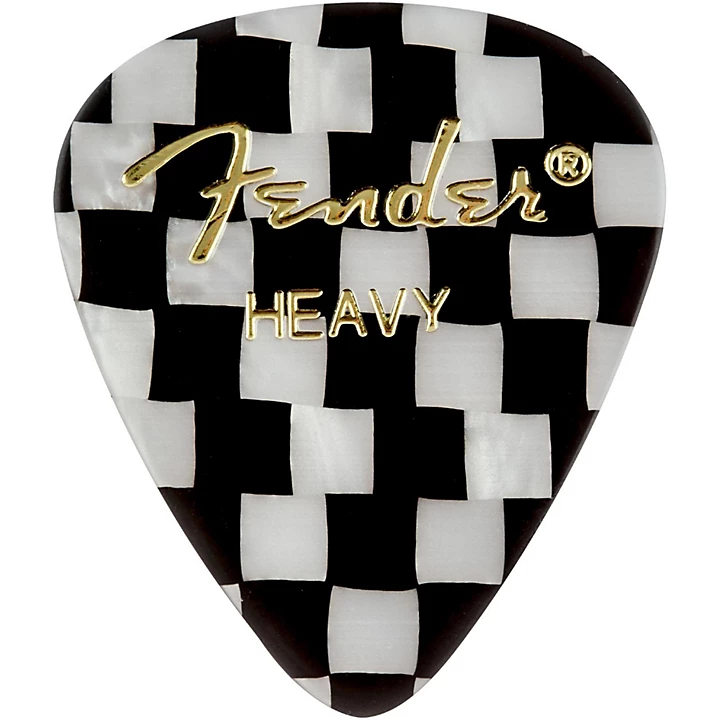 351 Shape Premium Picks Checker Celluloid Heavy