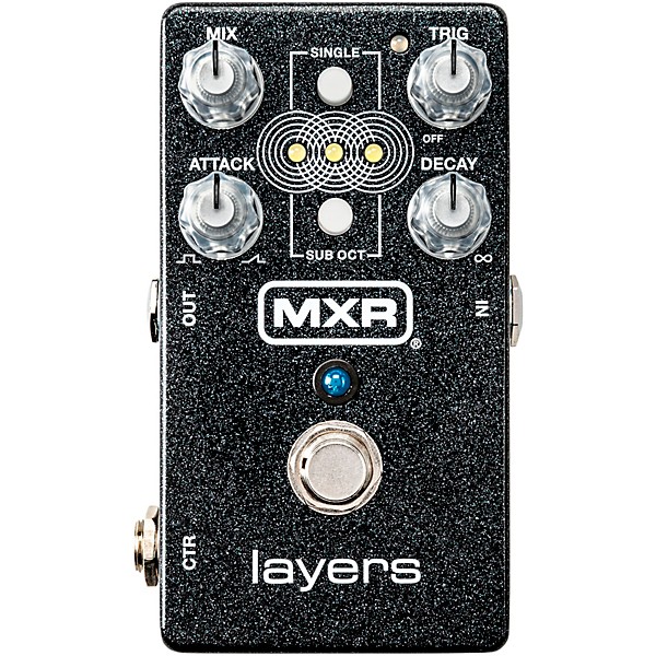 MXR M307 Layers Delay Effects Pedal Black Sparkle
