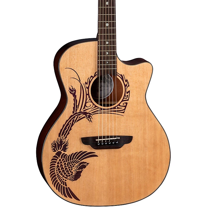 Oracle Phoenix Grand Concert Acoustic Electric Guitar Natural