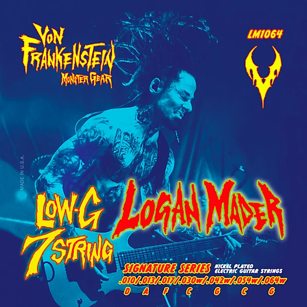 Logan Mader Low G 7 String Signature Set 10 64w