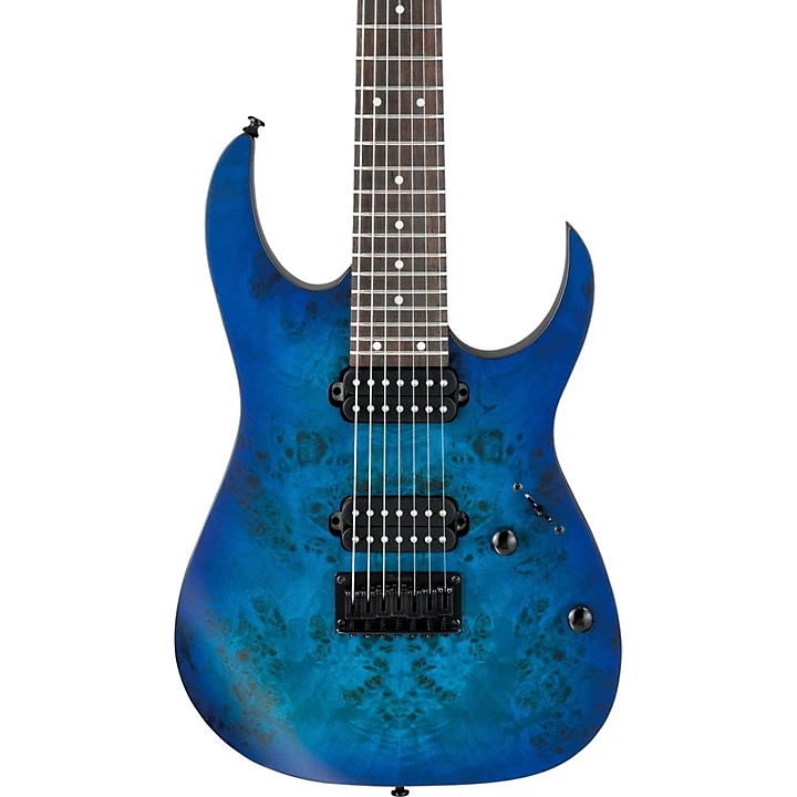 Ibanez RG Series RG7421PB 7 String Electric Guitar Flat Sapphire Blue