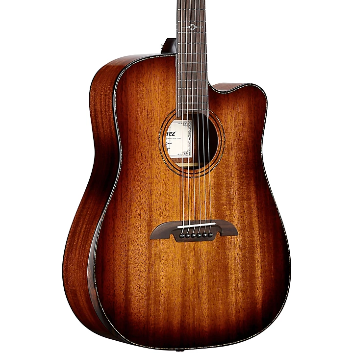 Alvarez MD66CE Custom Dreadnought Acoustic Electric Guitar Shadow Burst