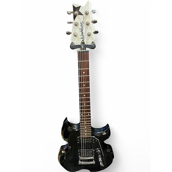 Used Washburn PS80 Black Solid Body Electric Guitar
