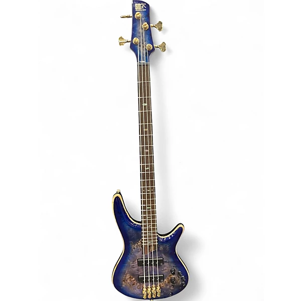 Used Ibanez SR2600 Cerulean Blue Burst Electric Bass Guitar