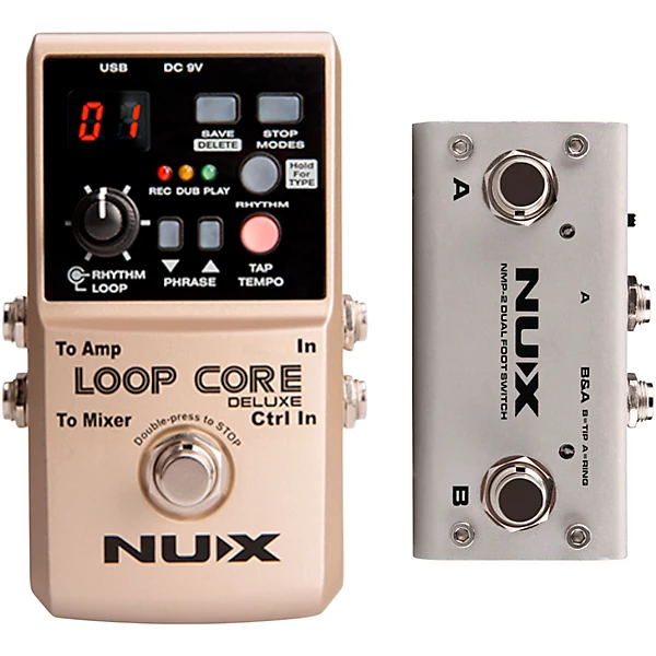 NUX Loop Core Deluxe Looper Pedal Level 1 L72827004000000.gc