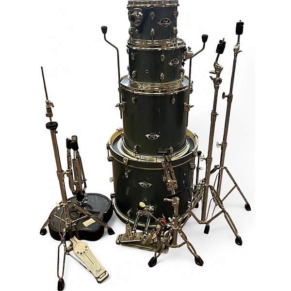 Pearl Used Pearl 4 Piece Export Aqua Blue Drum Kit.gc