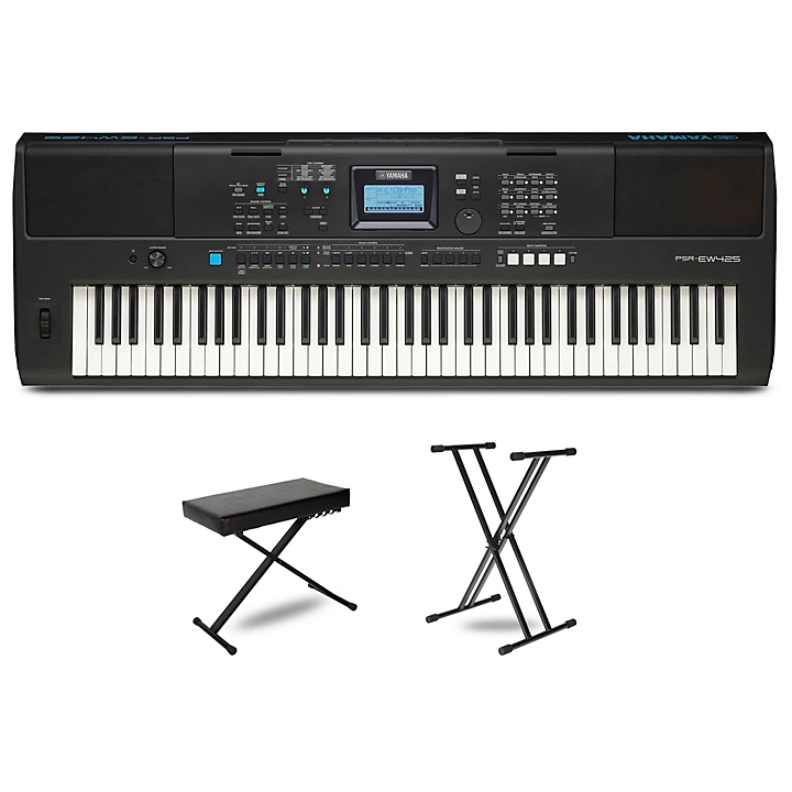 PSR EW425 High Level Portable Keyboard Package Essentials Package