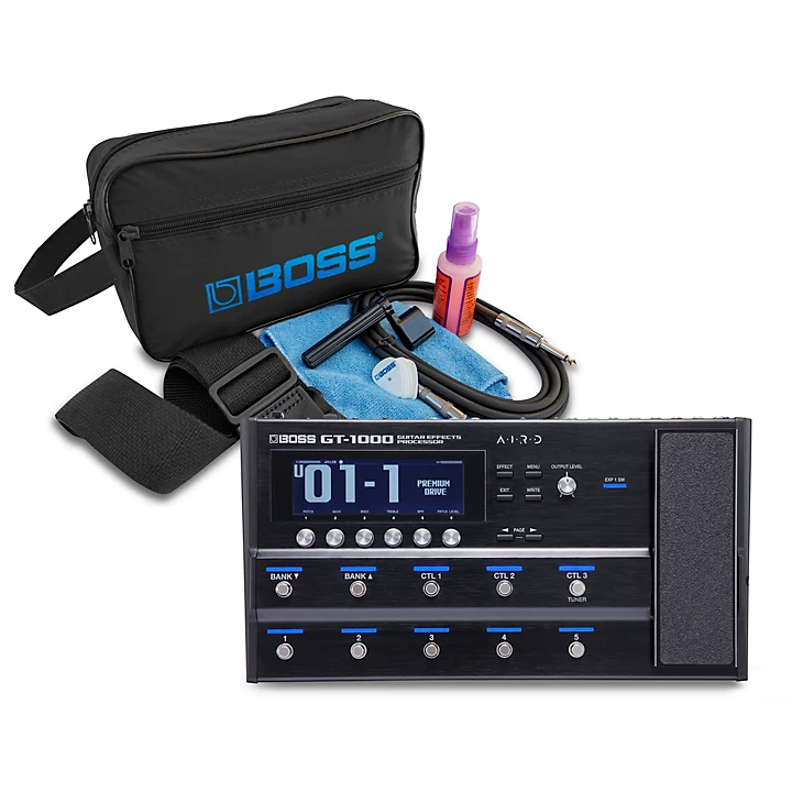 GT 1000 Multi Effects Guitar Pedal Accessory Bundle