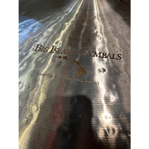 Big Island Cymbals Used Big Island Cymbals 21in TRADITIONAL RIDE CYMBAL Cymbal.gc