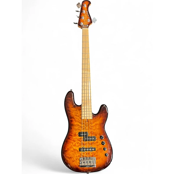 Used Allen Eden Disciple 5 Sunburst Electric Bass Guitar