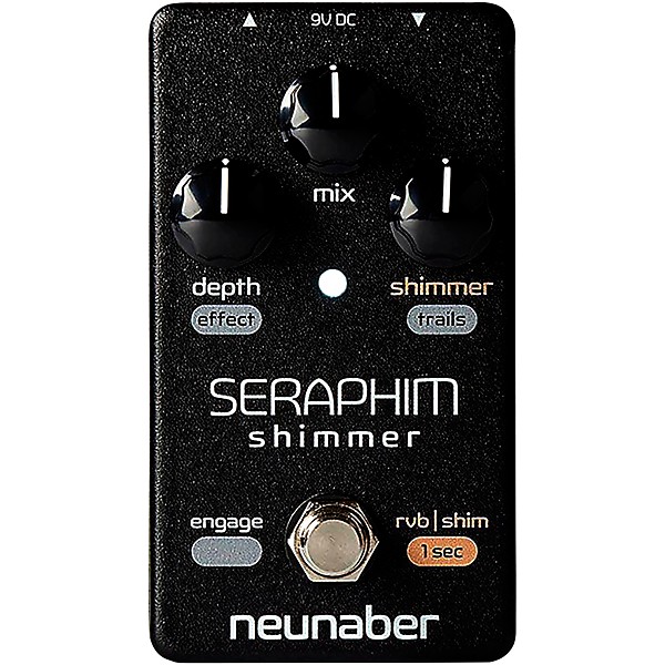 Seraphim Shimmer Reverb Effects Pedal Black