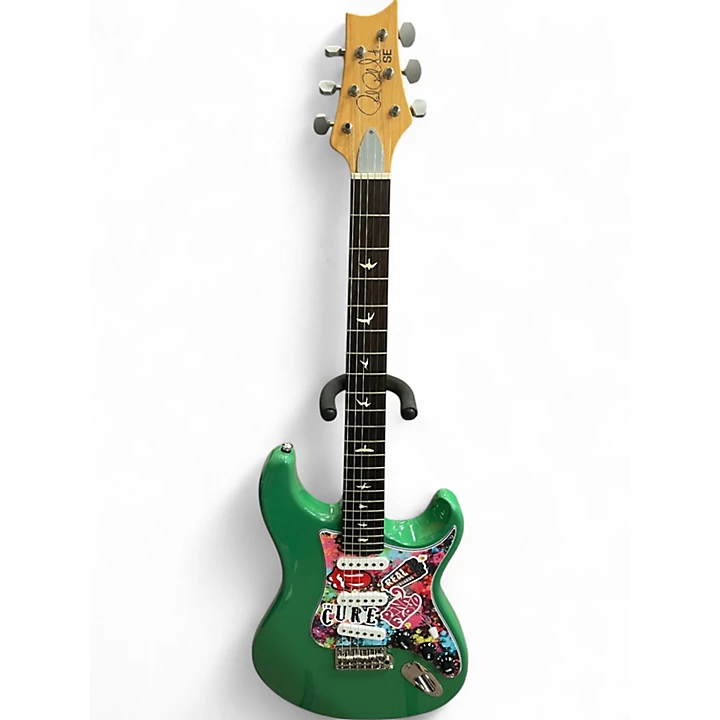 PRS Used PRS SE Silver Sky Green Solid Body Electric Guitar.gc