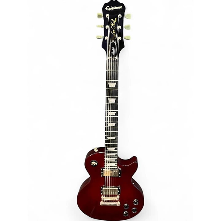 Used Epiphone Les Paul Studio Cherry Solid Body Electric Guitar