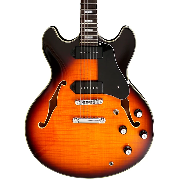 H7V Hollowbody Electric Guitar Vintage Sunburst