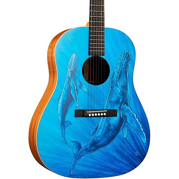 DSS Biosphere II Dreadnought Acoustic Guitar Whale