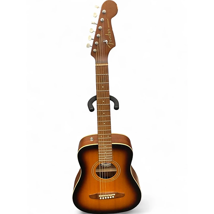 Used Fender Redondo mini 2 Tone Sunburst Acoustic Guitar