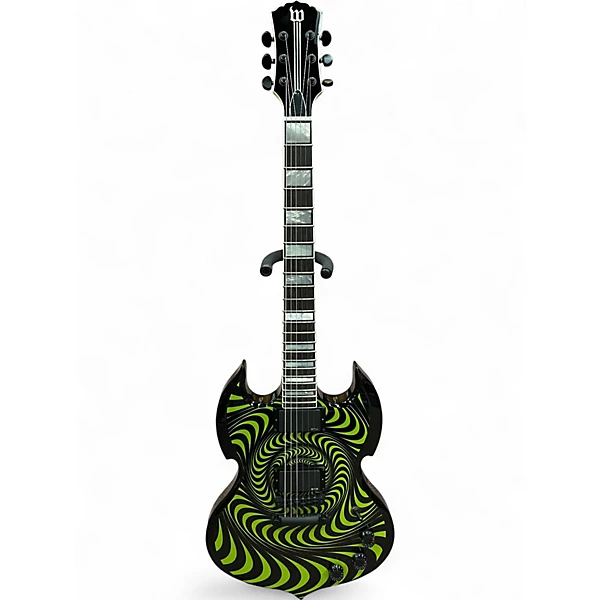 Used Wylde Audio Barbarian GRIMACE GREEN Solid Body Electric Guitar