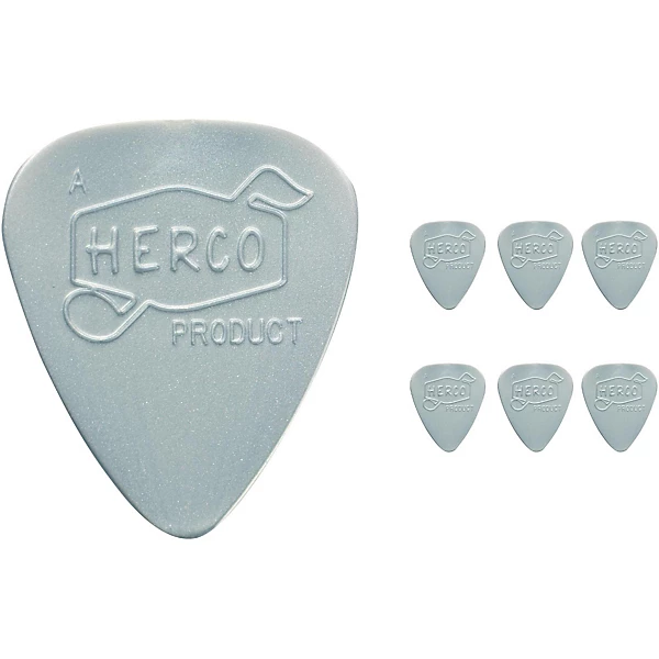 Herco Vintage 66 Heavy Picks Silver 6 Pack