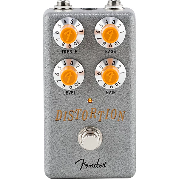 Fender Hammertone Distortion Effects Pedal Gray and Orange
