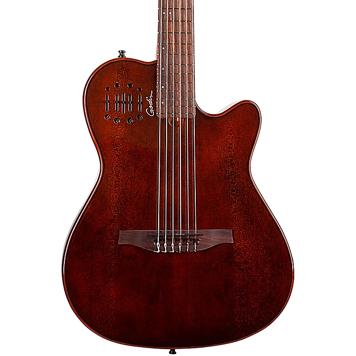 Multiac Mundial Nylon String Acoustic Electric Guitar Kanyon Burst
