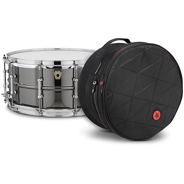 Black Beauty Snare Drum with Tube Lugs and Road Runner Bag