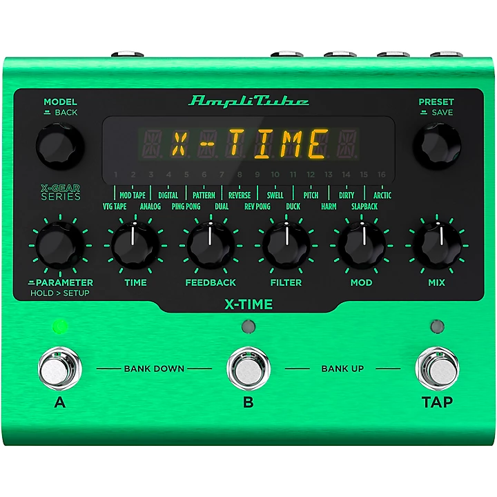 AmpliTube X TIME Delay Effects Pedal Green