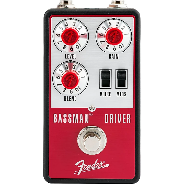 Bassman Driver Effects Pedal Aluminum Red