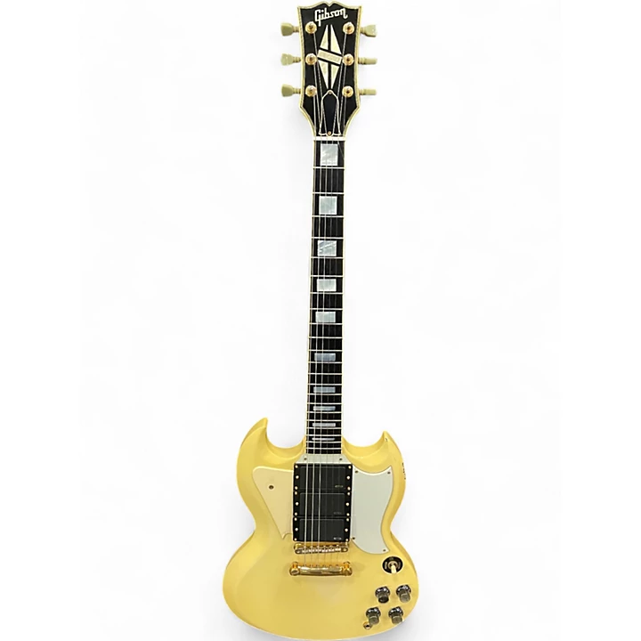 Vintage 1986 Gibson SG Custom Aged Alpine White Solid Body Electric Guitar