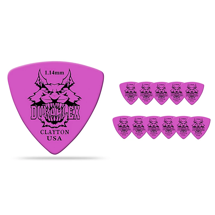 Duraplex Delrin Rounded Triangle Picks 1 Dozen