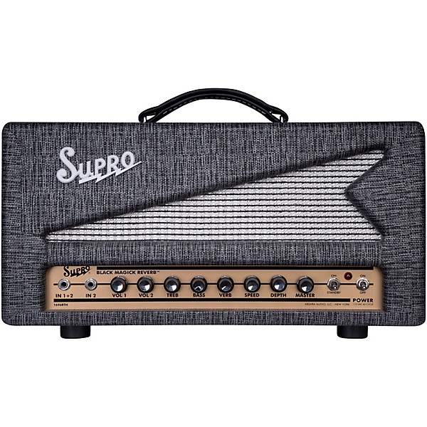 Supro Black Magick Reverb Head Level 1 L26146004000000.gc