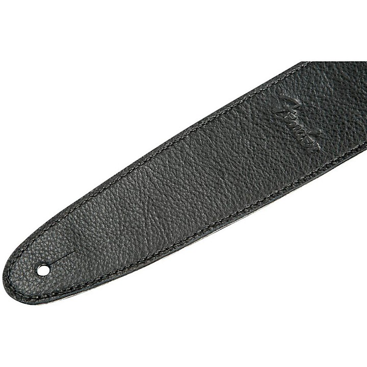 Artisan Leather Guitar Strap Black 25 in