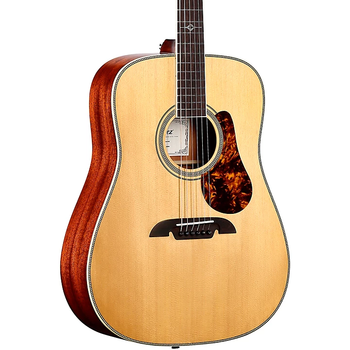 Alvarez MD60 Herringbone Dreadnought Acoustic Guitar Level 2 Natural
