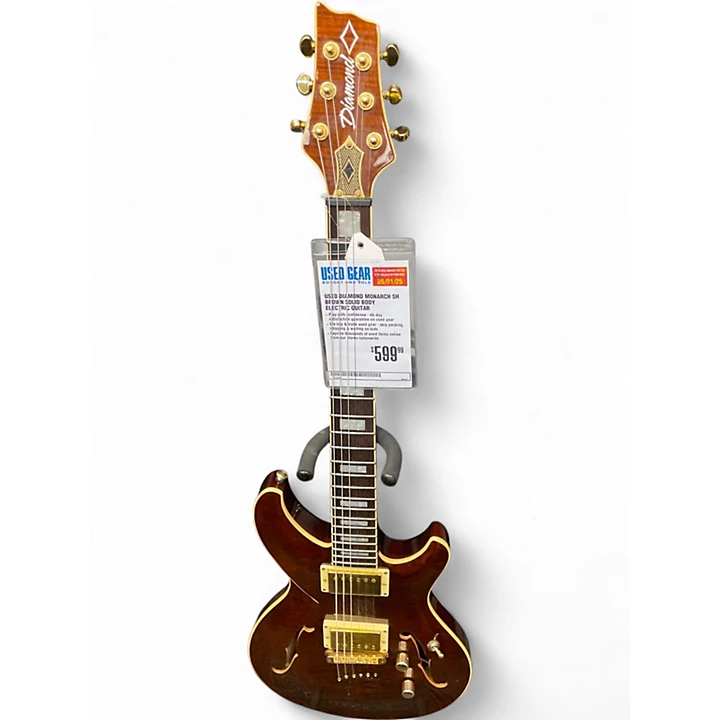 Used Diamond Monarch SH Brown Solid Body Electric Guitar