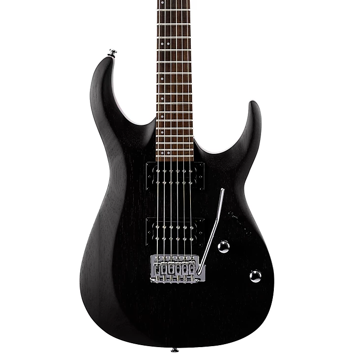 Cort X Series Bolt On 6 String Electric Guitar Open Pore Black